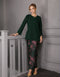 BAJU KURUNG MODEN MINI GEETA (EMERALD GREEN)